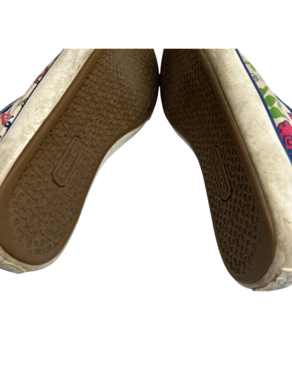 Coach Poppy Sneakers Graffiti Print Low Top Lace Up Casual Shoes 9.5B - Picture 5 of 12